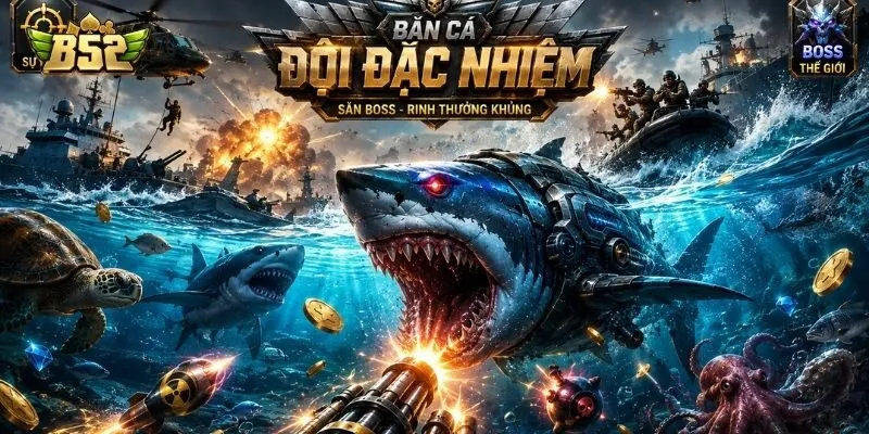 Khám phá game chơi bắn cá đội đặc nhiệm B52Club